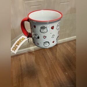 Peanuts Snoopy Charlie Brown Hug Hearts Coffee Mug Valentine's Day